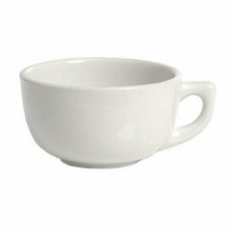 TUXTON CHINA 6.75 in. Cappuccino Saucer - White - 2 Dozen BWE-066